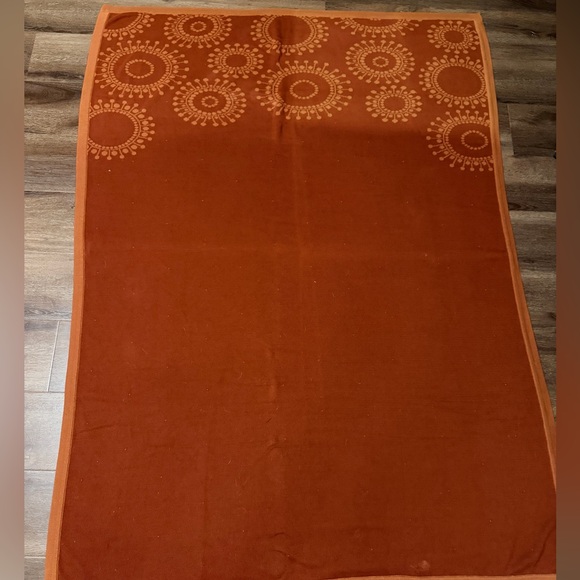 West Elm Terracotta Knit Throw 50”x70” cotton reversible - Picture 2 of 5